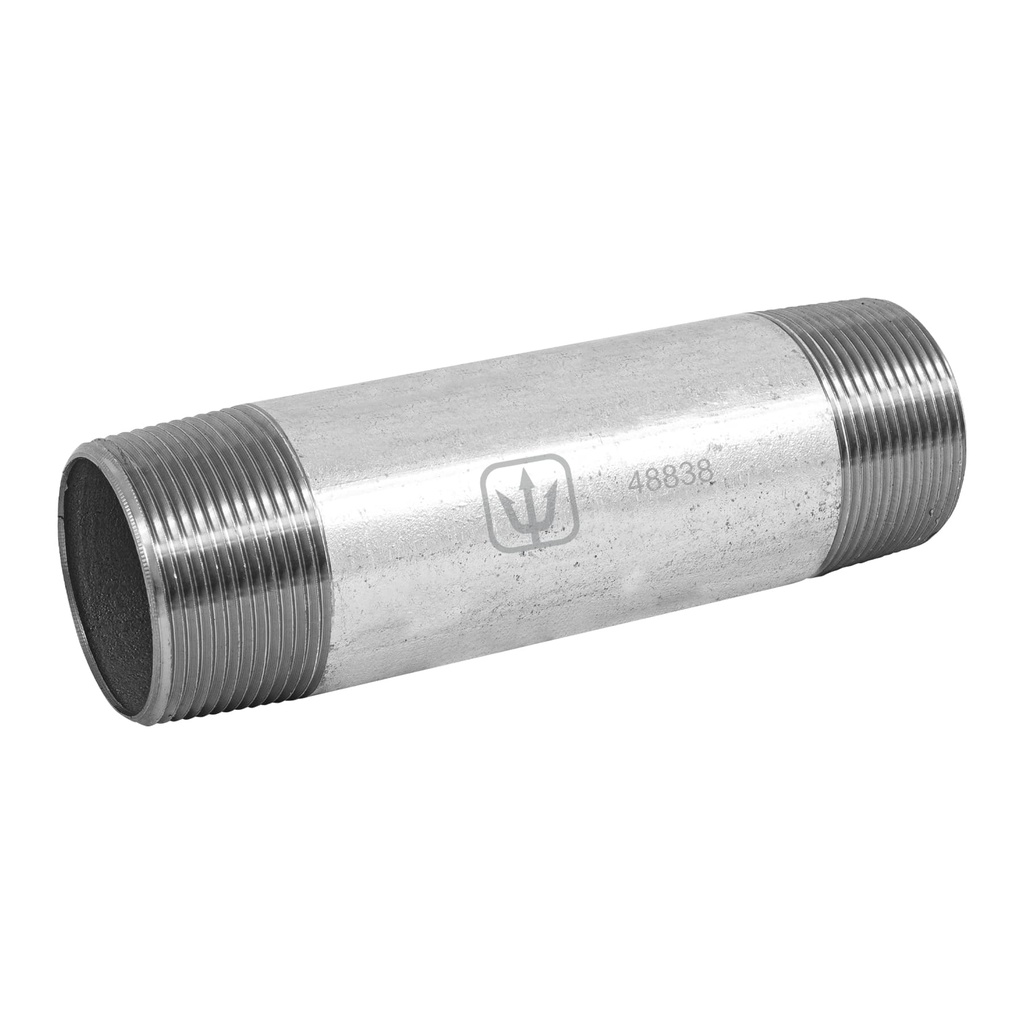Niple de acero galvanizado 1-1/2 x 6', Foset - Pag 535