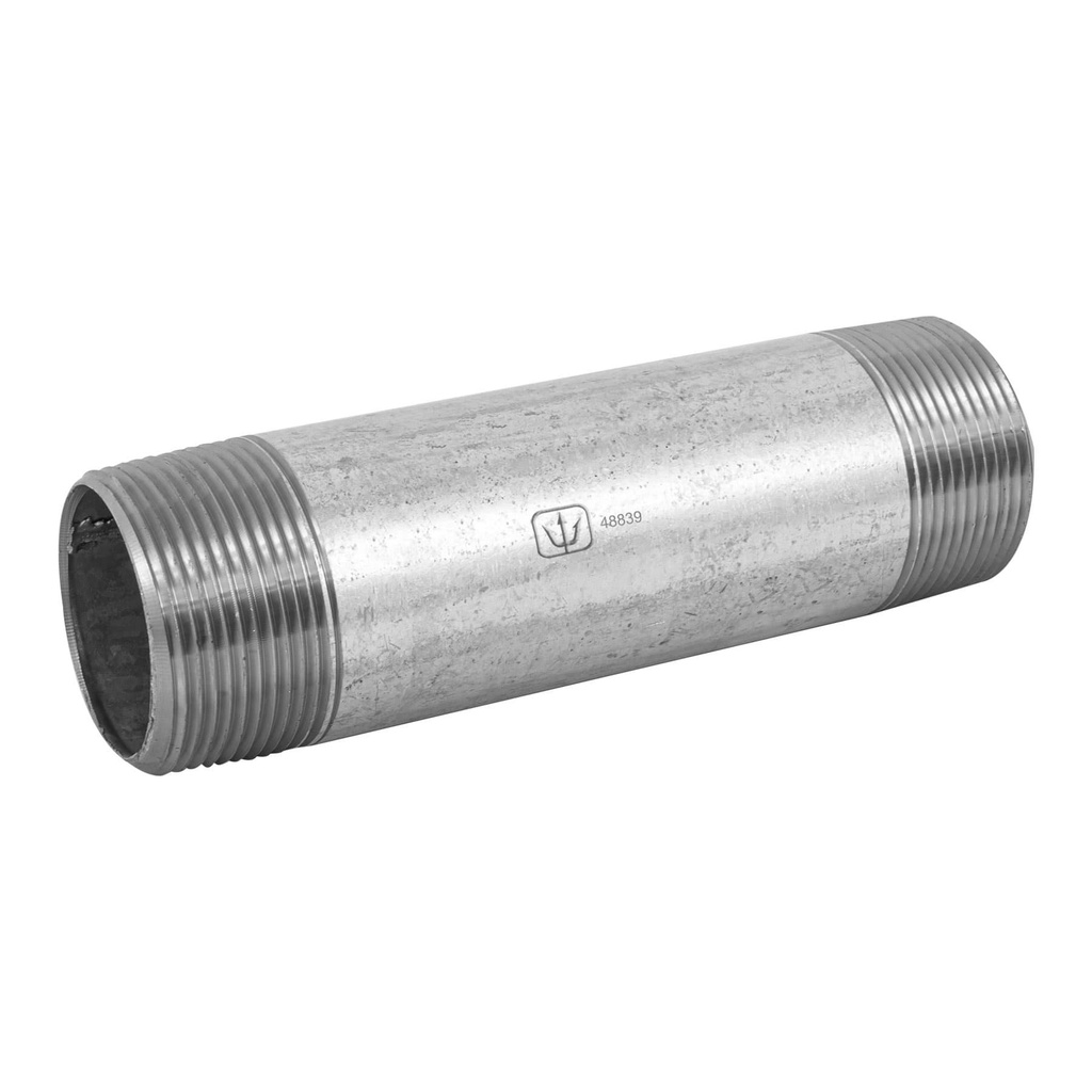 Niple de acero galvanizado 1-1/2 x 8', Foset - Pag 709