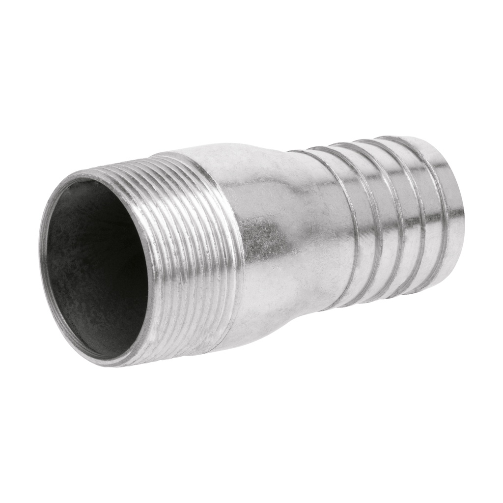 Niple de acero galvanizado 1-1/2' tipo botella, Foset