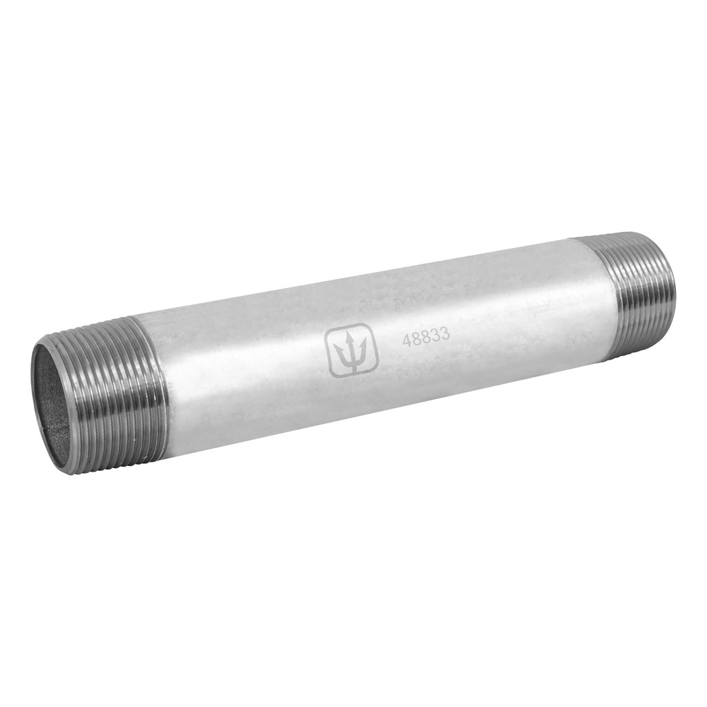 Niple de acero galvanizado 1-1/4 x 10', Foset - Pag 535