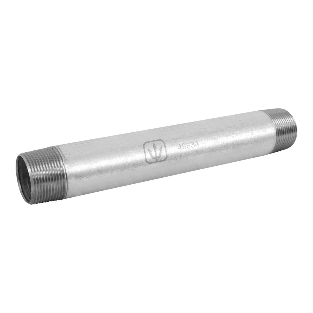 Niple de acero galvanizado 1-1/4 x 12', Foset - Pag 535