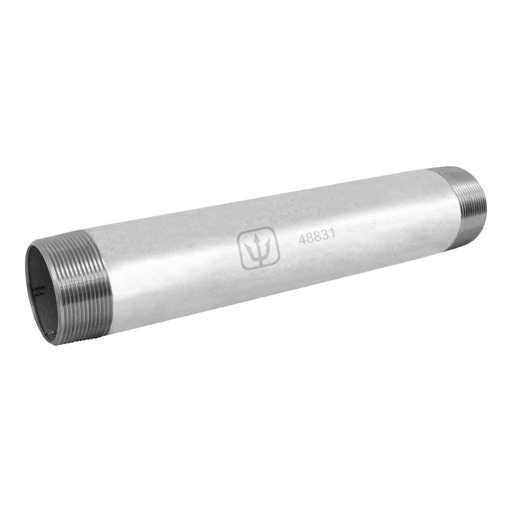 Niple de acero galvanizado 1-1/4 x 6', Foset - Pag 535