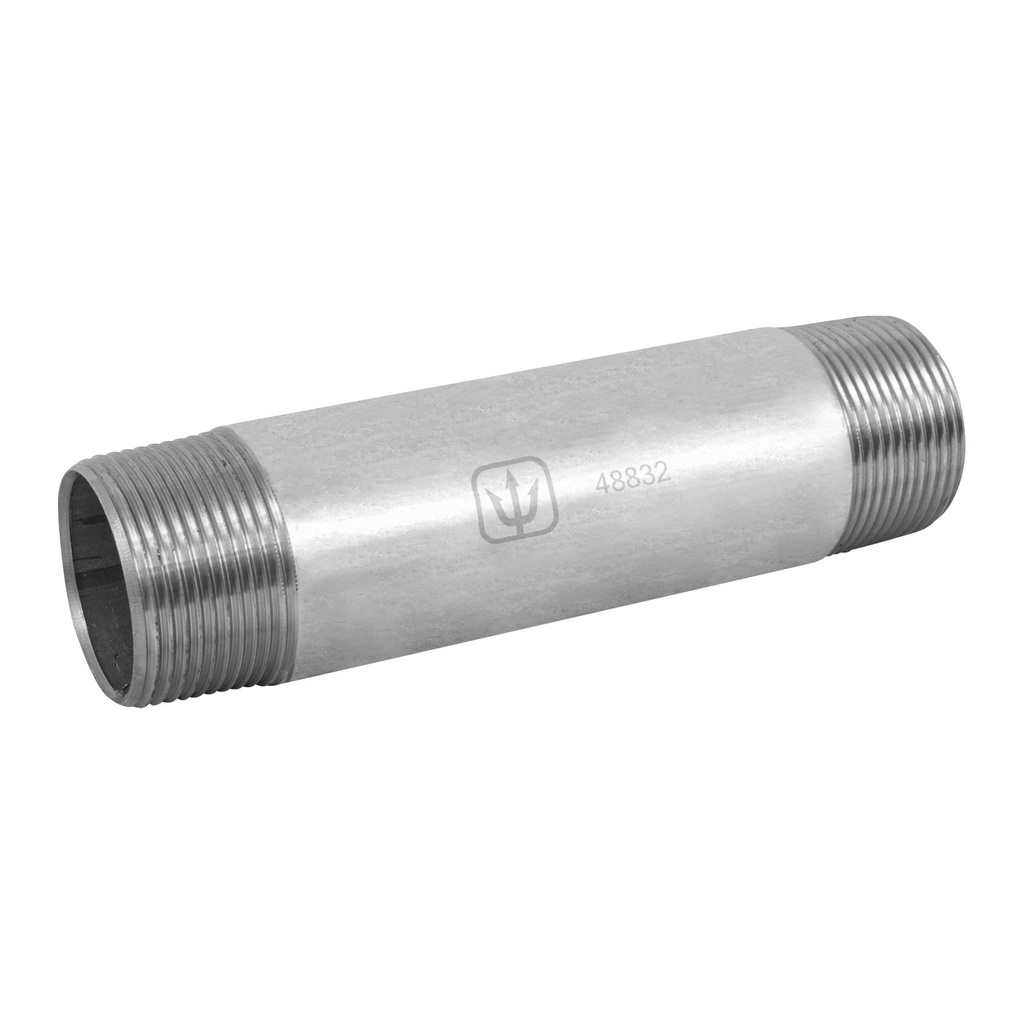 Niple de acero galvanizado 1-1/4 x 8', Foset - Pag 535