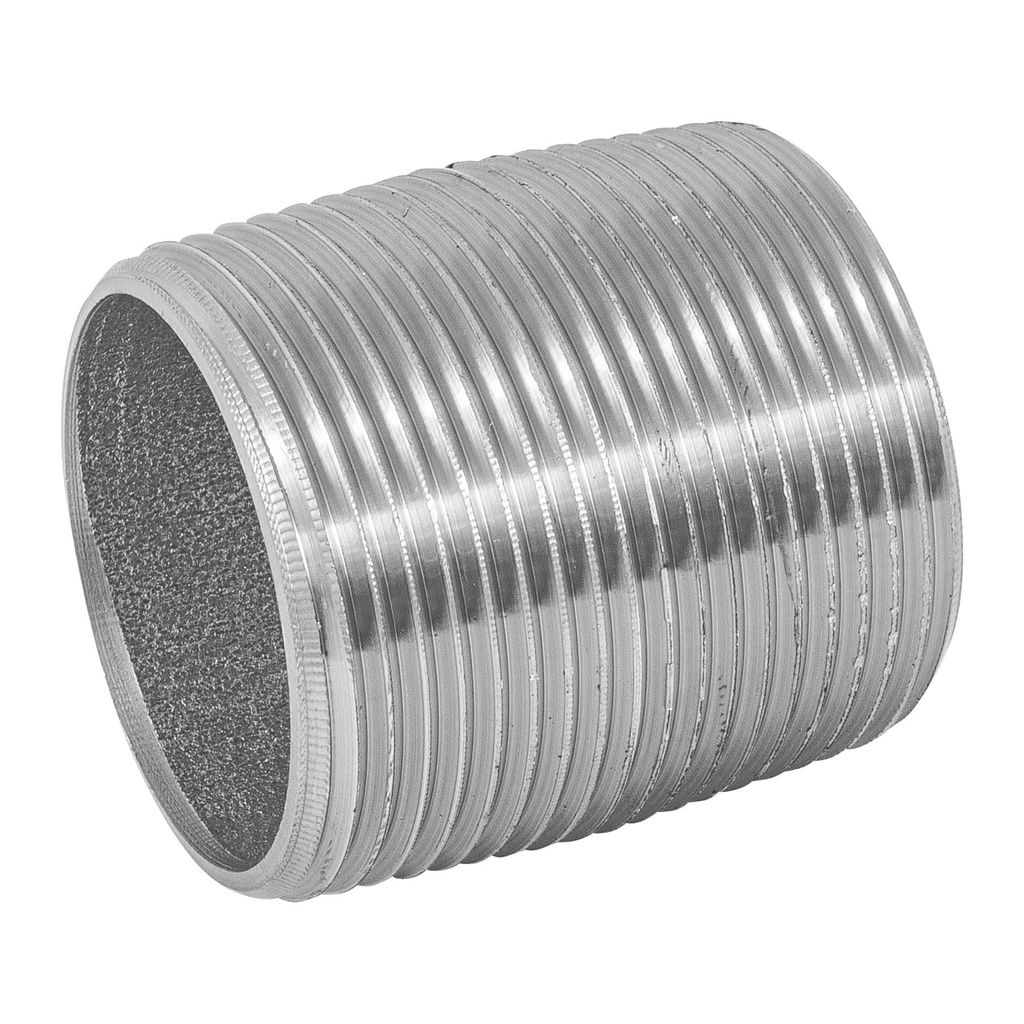 [T48789] Niple de acero galvanizado 1-1/4' cuerda corrida, Foset - Pag 535