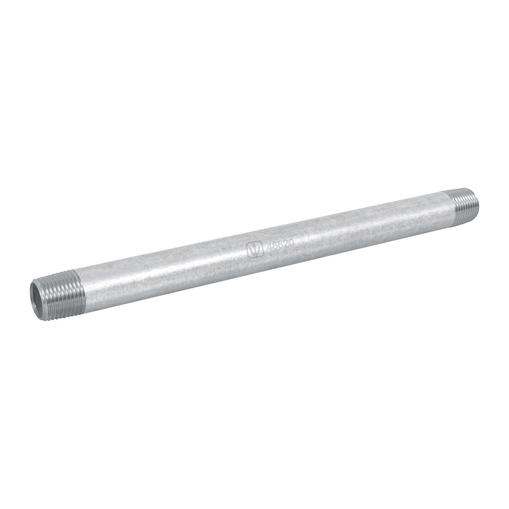 Niple de acero galvanizado 1/2 x 10', Foset - Pag 709