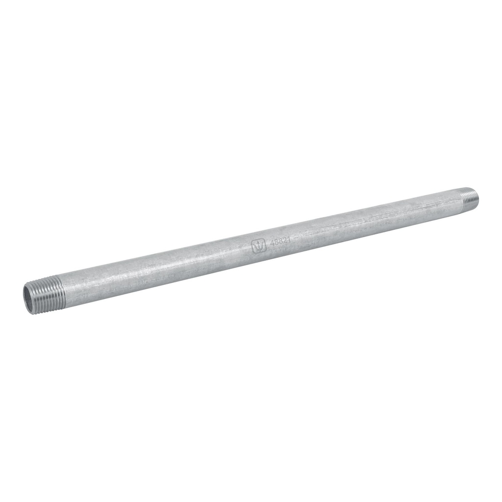 Niple de acero galvanizado 1/2 x 15', Foset - Pag 709