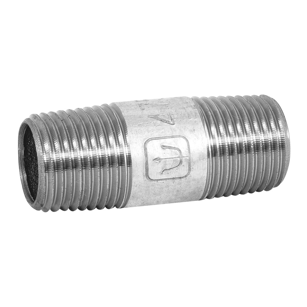 Niple de acero galvanizado 1/2' x 2', Foset - Pag 535