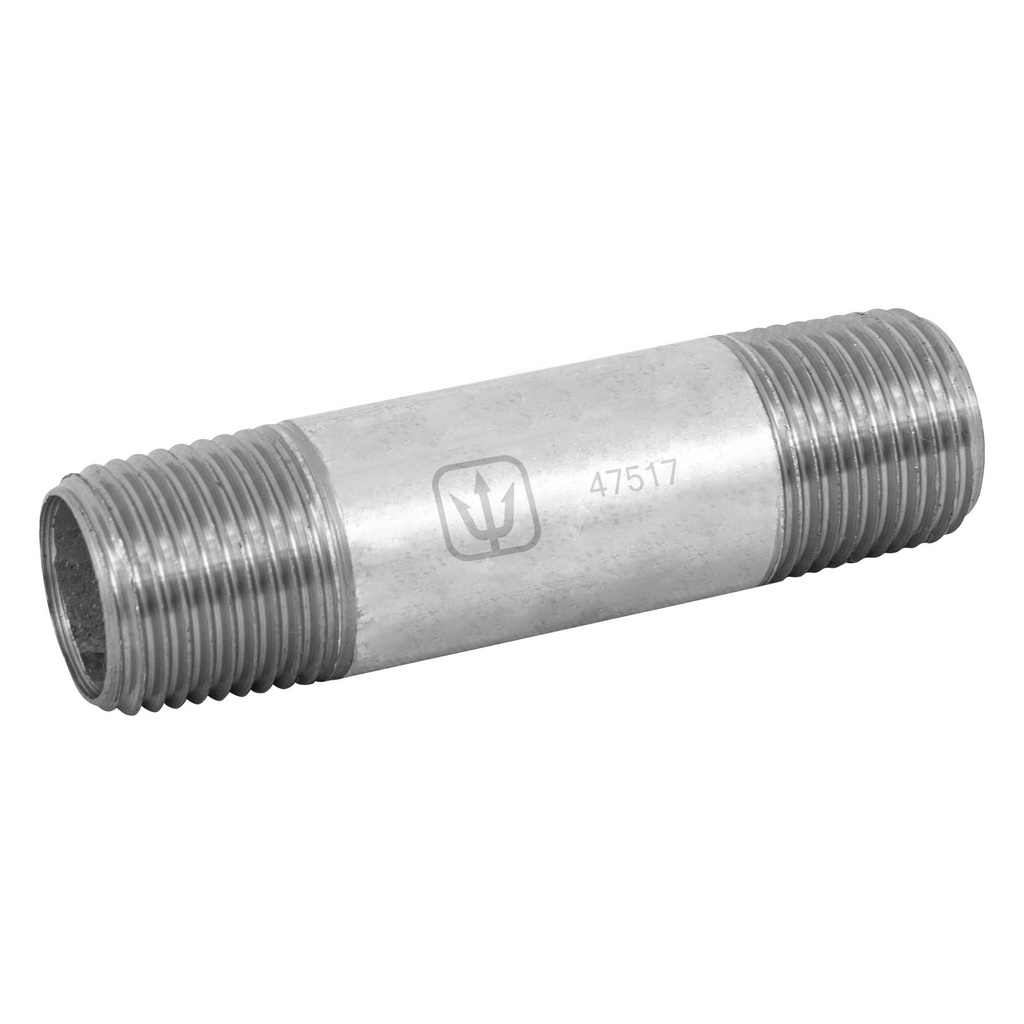 Niple de acero galvanizado 1/2' x 3', Foset - Pag 535