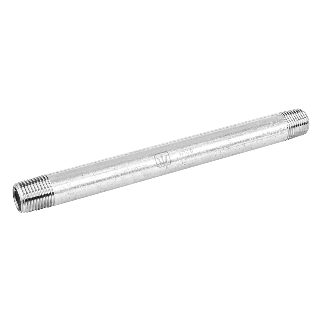 Niple de acero galvanizado 1/2' x 8', Foset - Pag 535