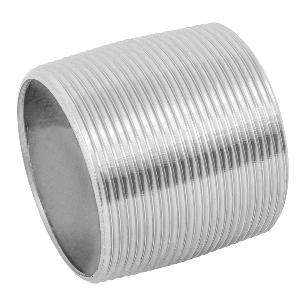 Niple de acero galvanizado 2' cuerda corrida, Foset - Pag 535