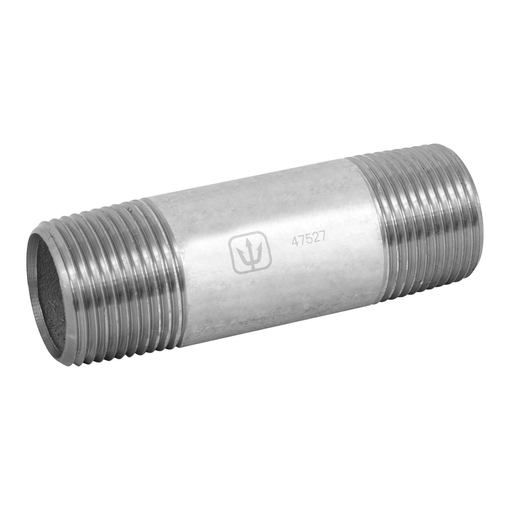 Niple de acero galvanizado 3/4' x 3', Foset - Pag 709