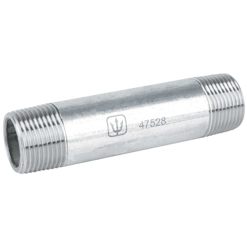 Niple de acero galvanizado 3/4' x 4', Foset - Pag 535