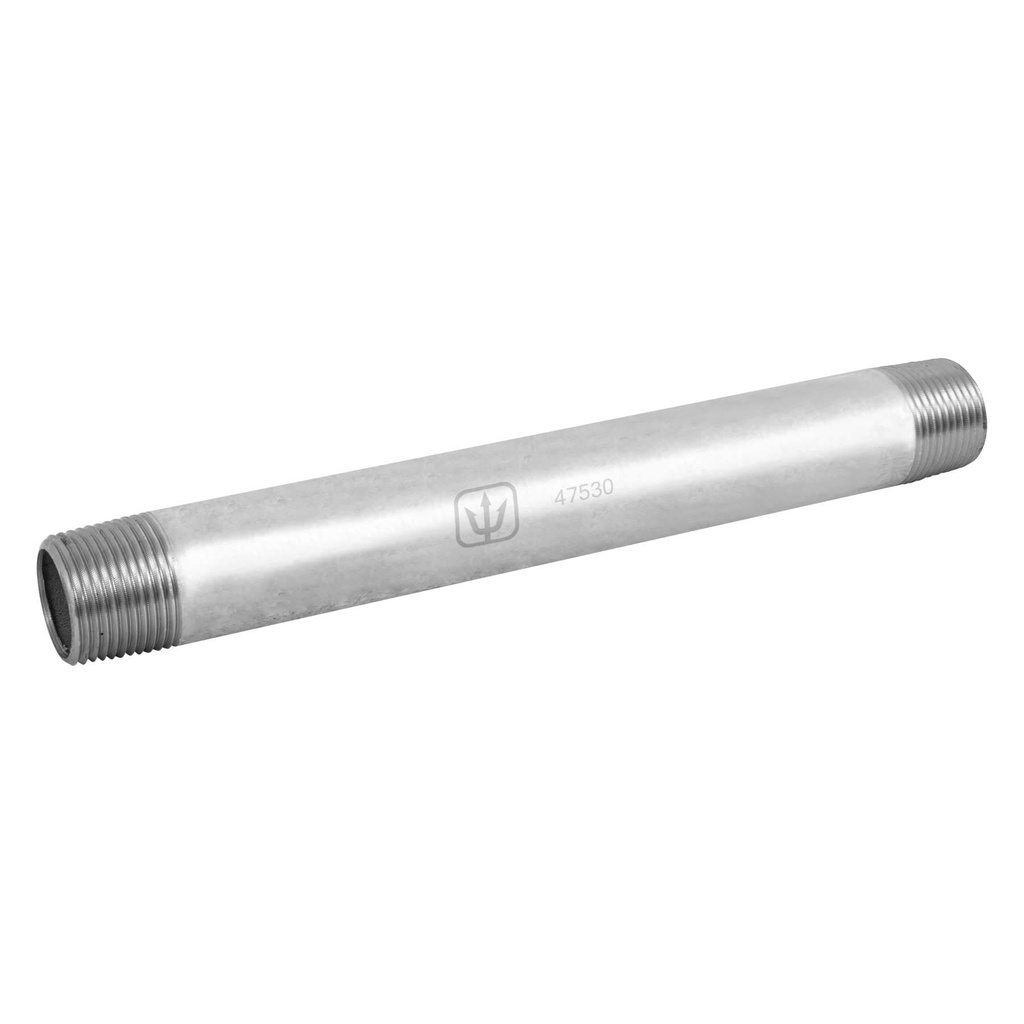 Niple de acero galvanizado 3/4' x 8', Foset - Pag 535