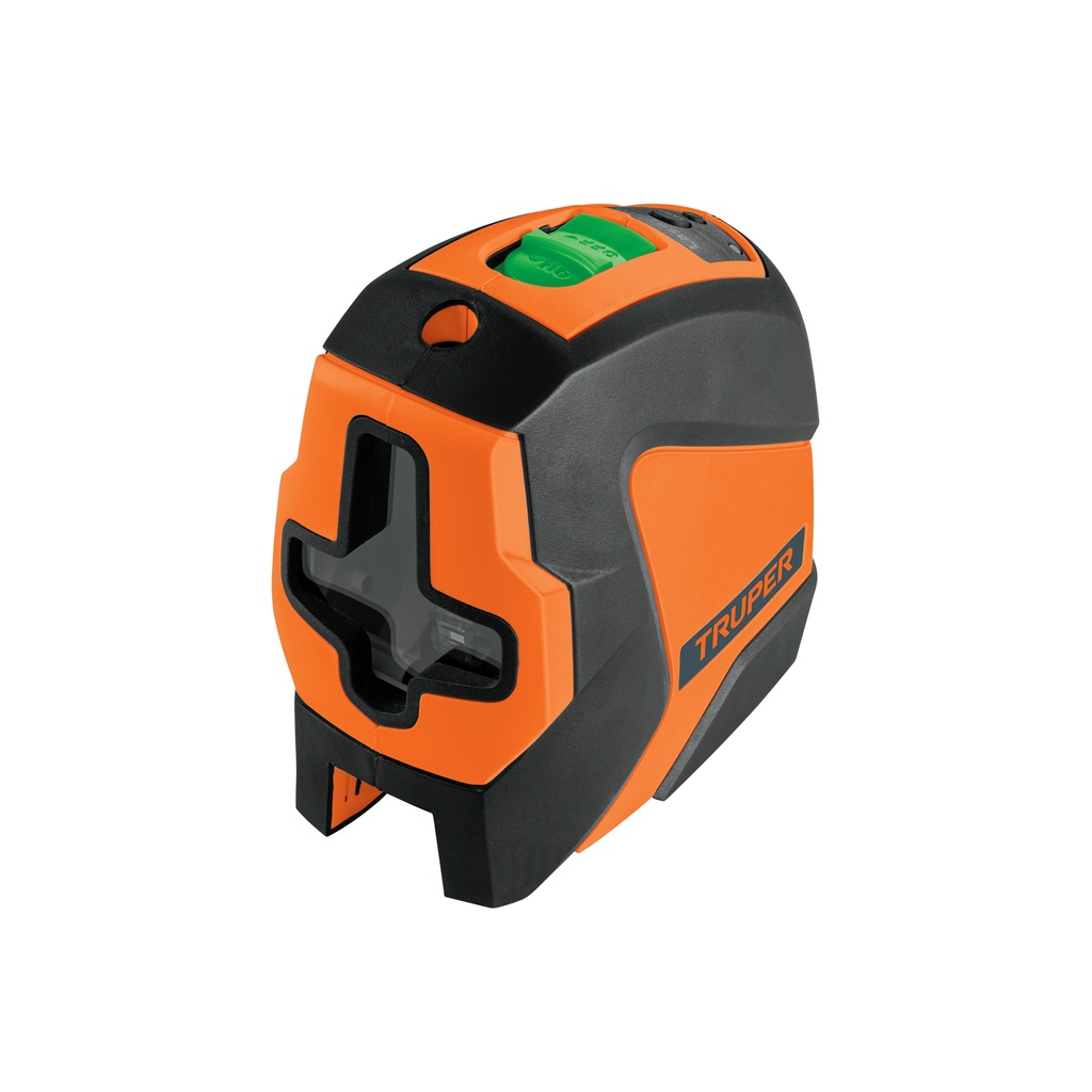 Nivel láser con alcance 30 m y 2 puntos de plomada, de pilas