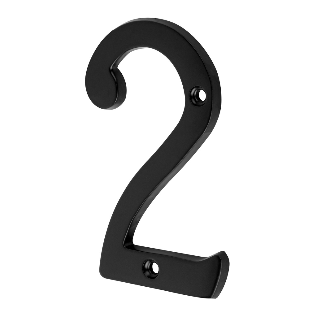 Número chico de latón 2, negro, Hermex - Pag 594