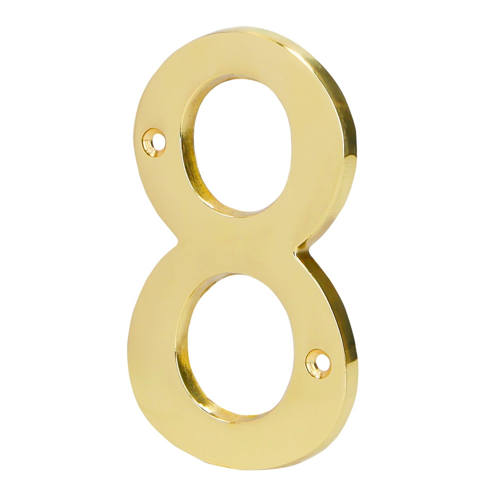 Número de latón sólido de 4', No.8, Hermex - Pag 594