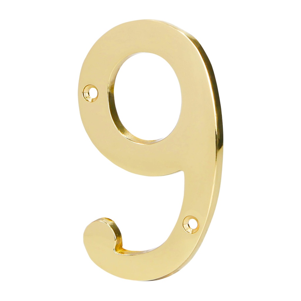 Número de latón sólido de 4', No.9, Hermex - Pag 594