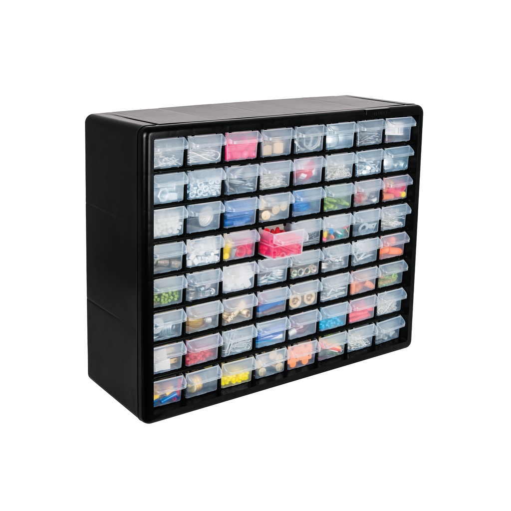 Organizador con 64 gavetas, Truper