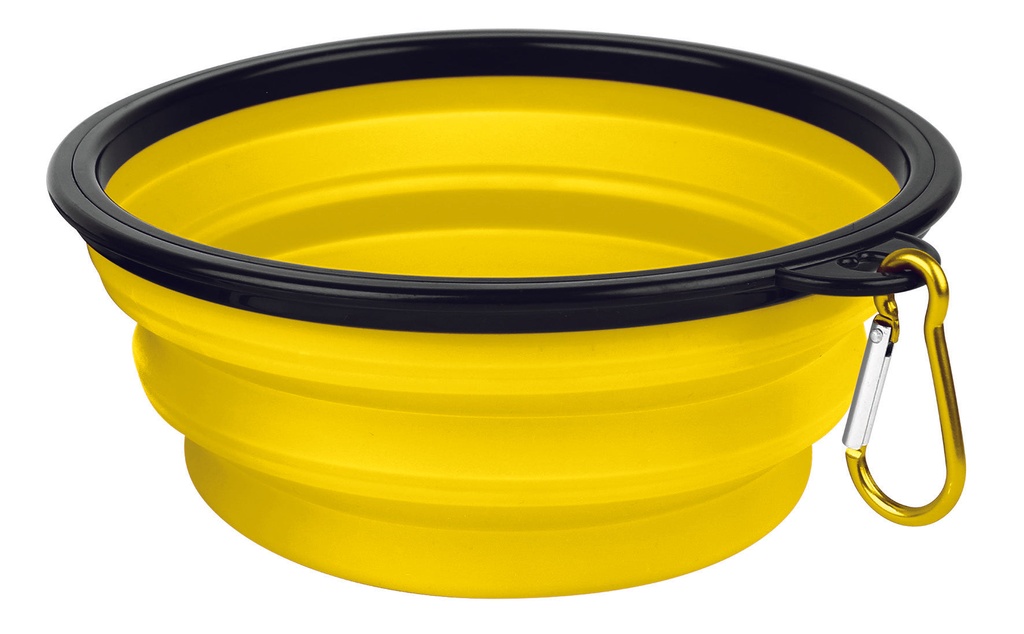 PLATO PLEGABLE DE SILICON M, AMARILLO