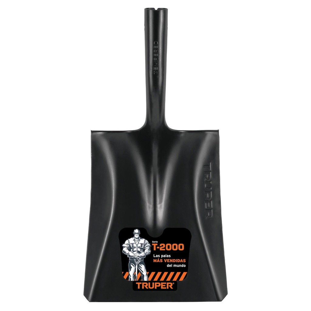 Pala T-2000 cuadrada, cabeza sola