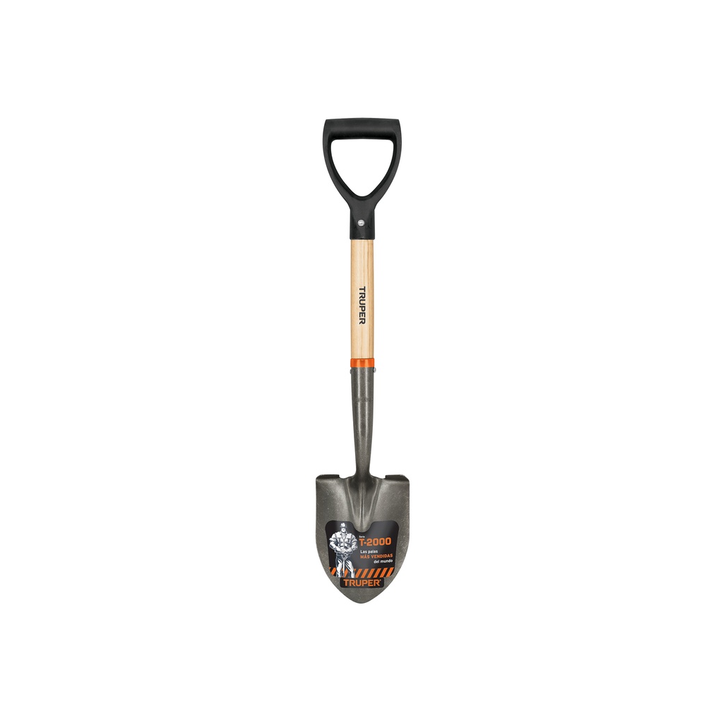 Pala cajuelera redonda, puño 'D' mango de madera, Truper - Pag 299