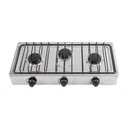 Parrilla de gas de sobreponer 3 quemadores, inox, Foset