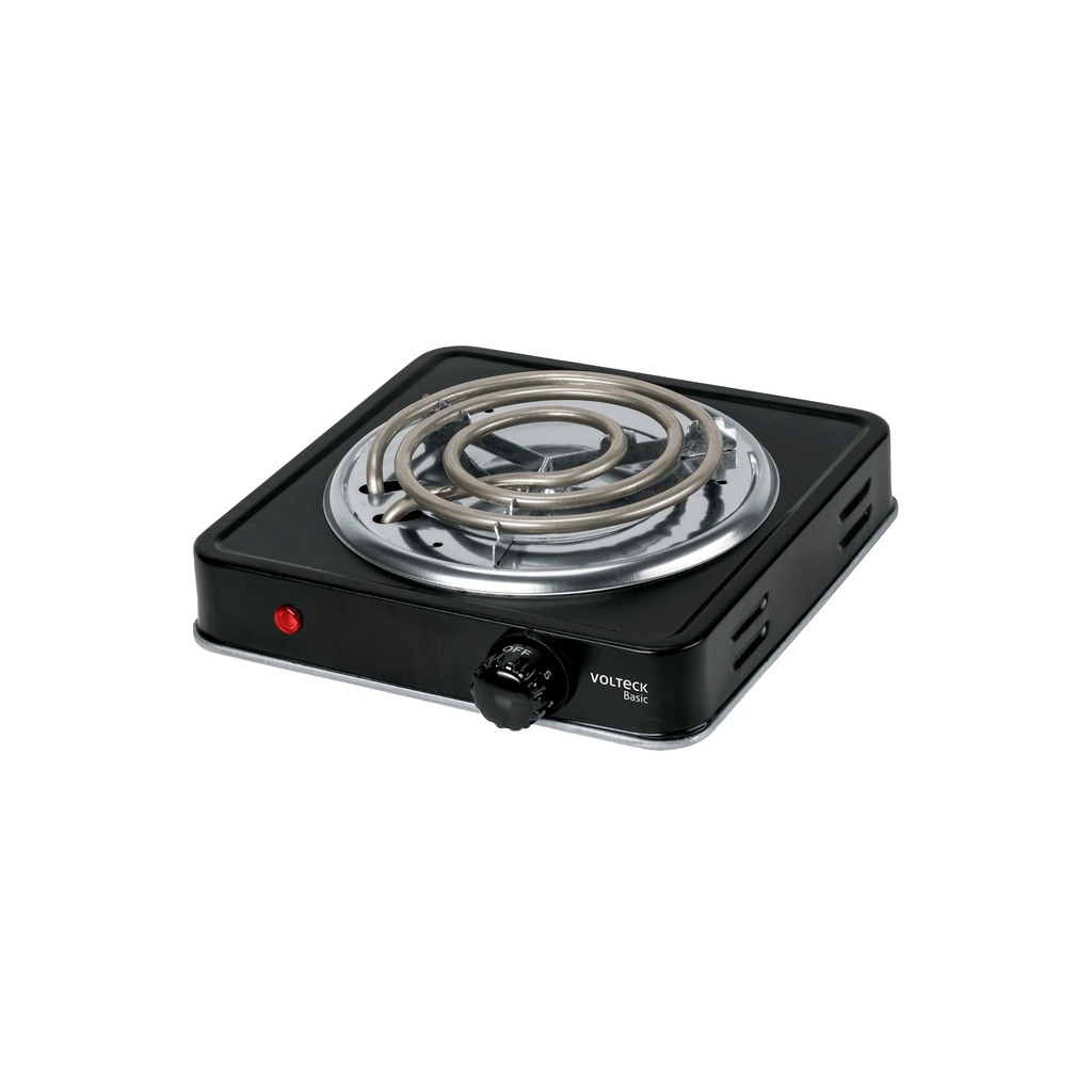 [T26093] Parrilla eléctrica 1 quemador en espiral, negra, Basic - Pag 422