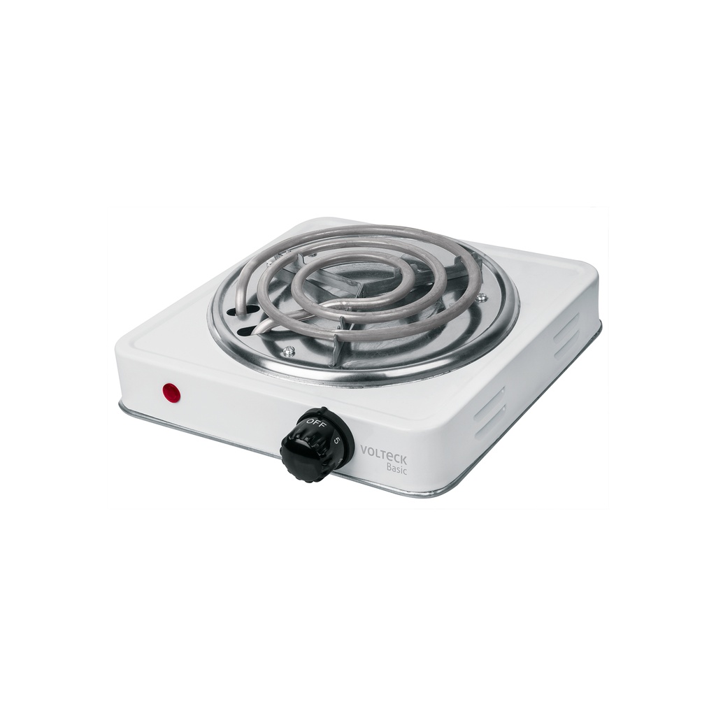 Parrilla eléctrica 1 quemador, cuadrada, Volteck Basic