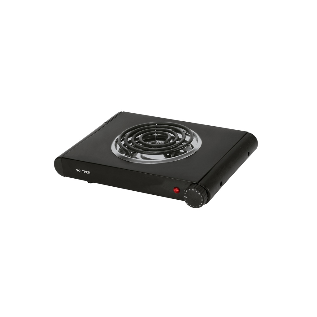 Parrilla eléctrica de resistencia, negra, Volteck