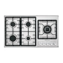 Parrilla gas empotrable 90cm, 5 quem, lateral, inox, Riviera