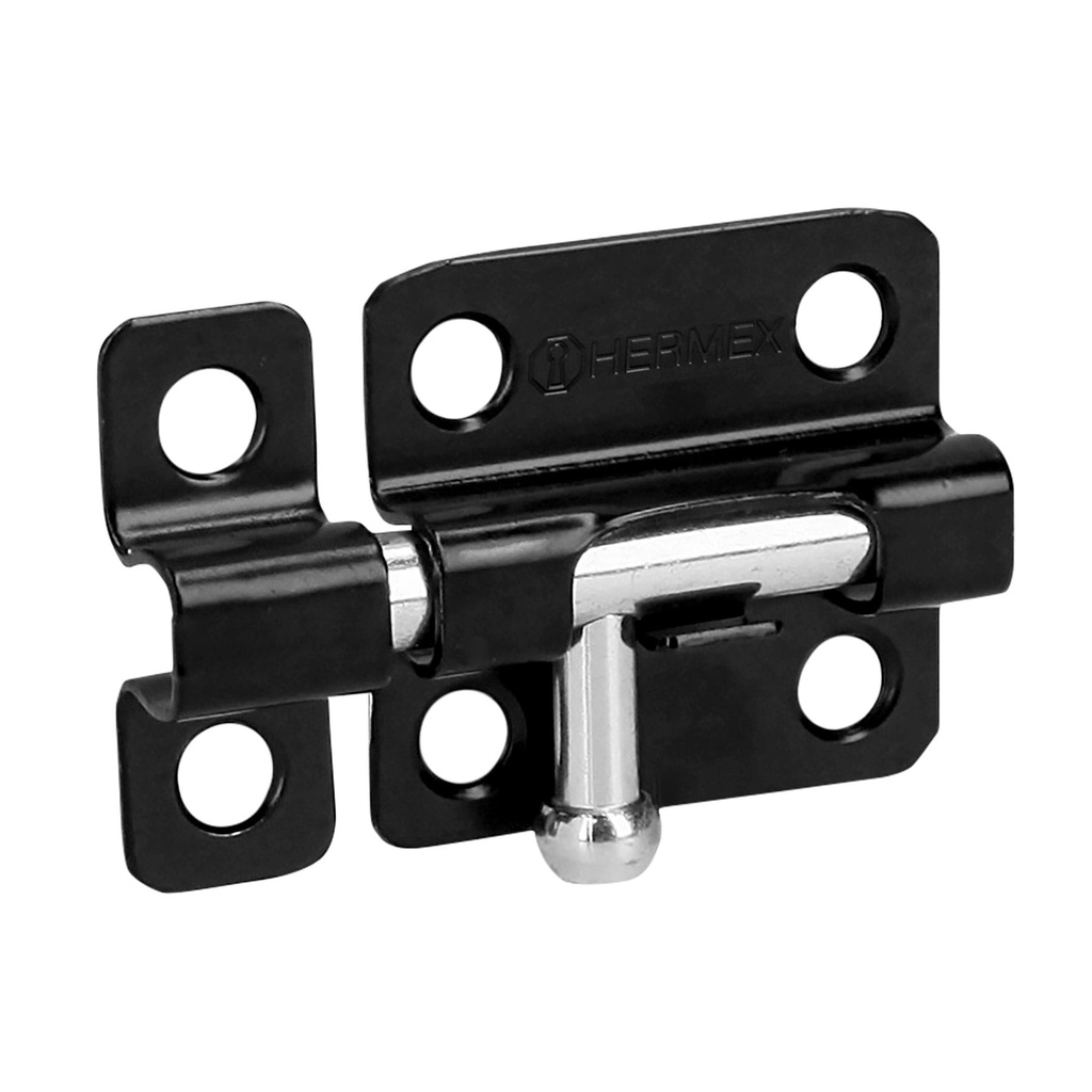 [T43693] Pasador de barril 2' de acero acabado negro, Hermex