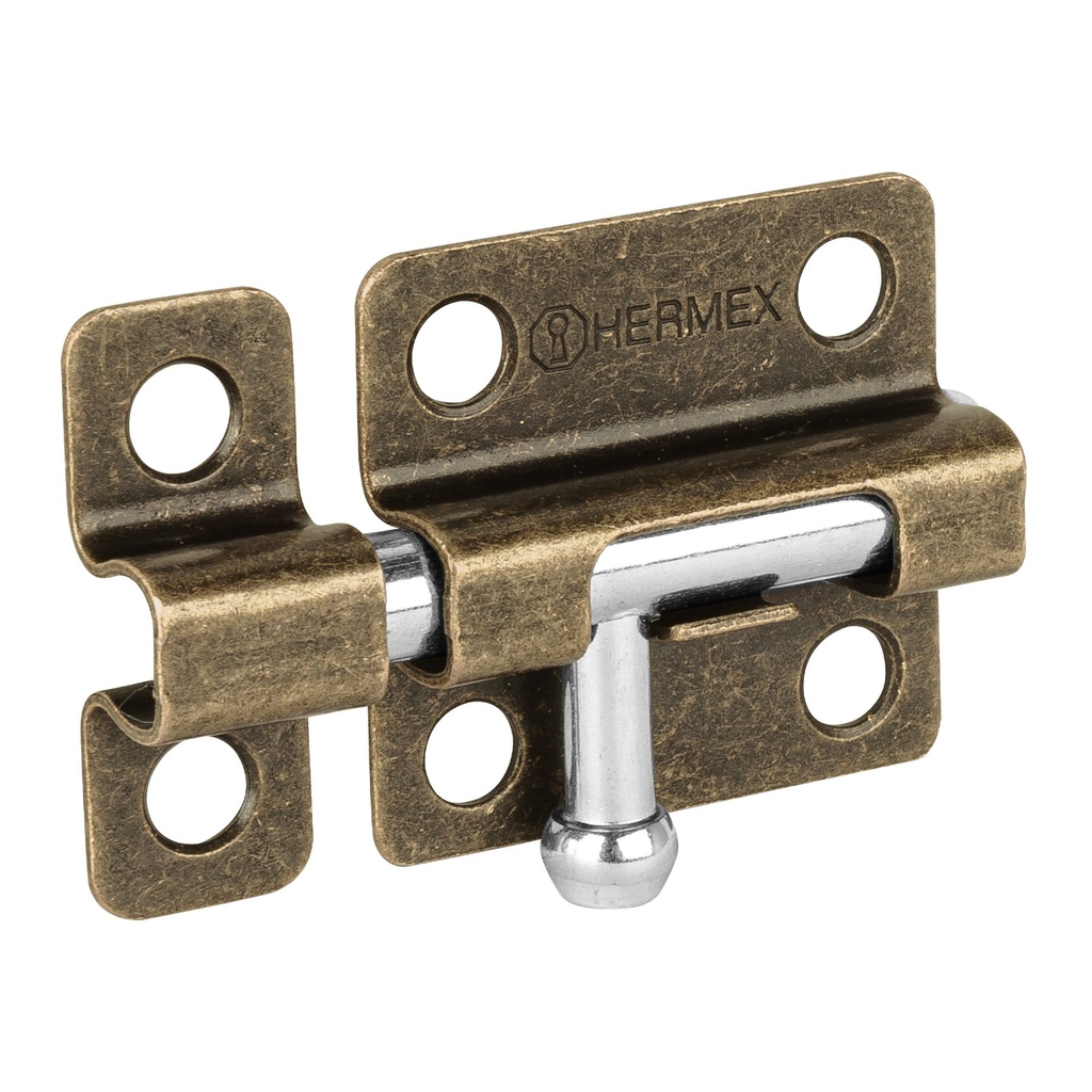 [T45728] Pasador de barril de acero latón antiguo 2', Hermex