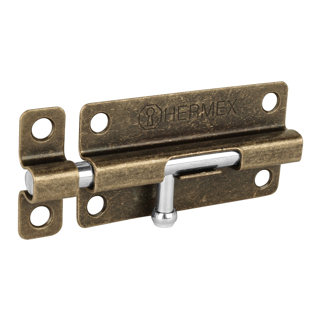 [T45726] Pasador de barril de acero latón antiguo 4', Hermex