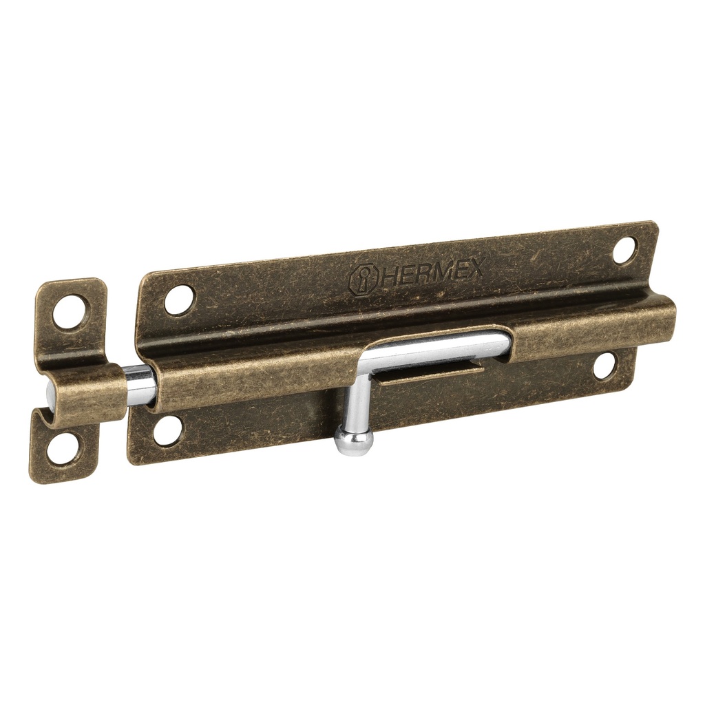 [T45724] Pasador de barril de acero latón antiguo 6', Hermex