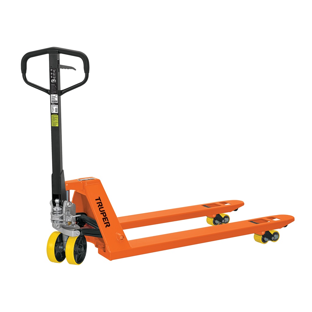Patín traspaleta 2.5 ton con ruedas de poliuretano, Truper