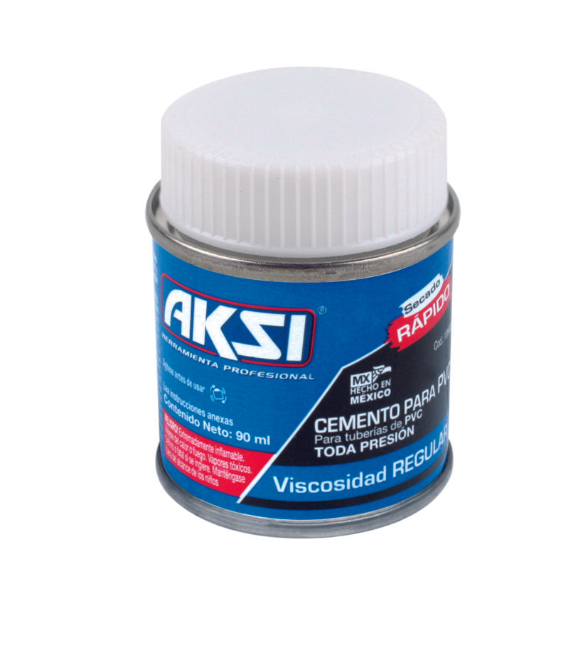 Pegamento azul para PVC bote 90ml  condiciones humedas y secas