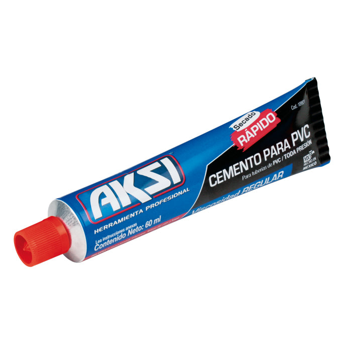 Pegamento azul para PVC tubo 50g condiciones humedas y secas