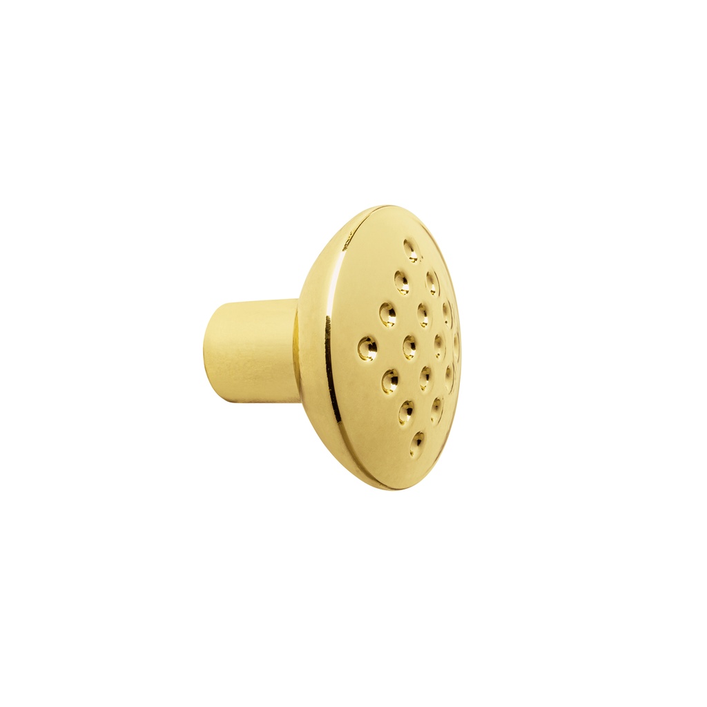 Perilla estilo 'Contempo' acabado latón brillante, Hermex