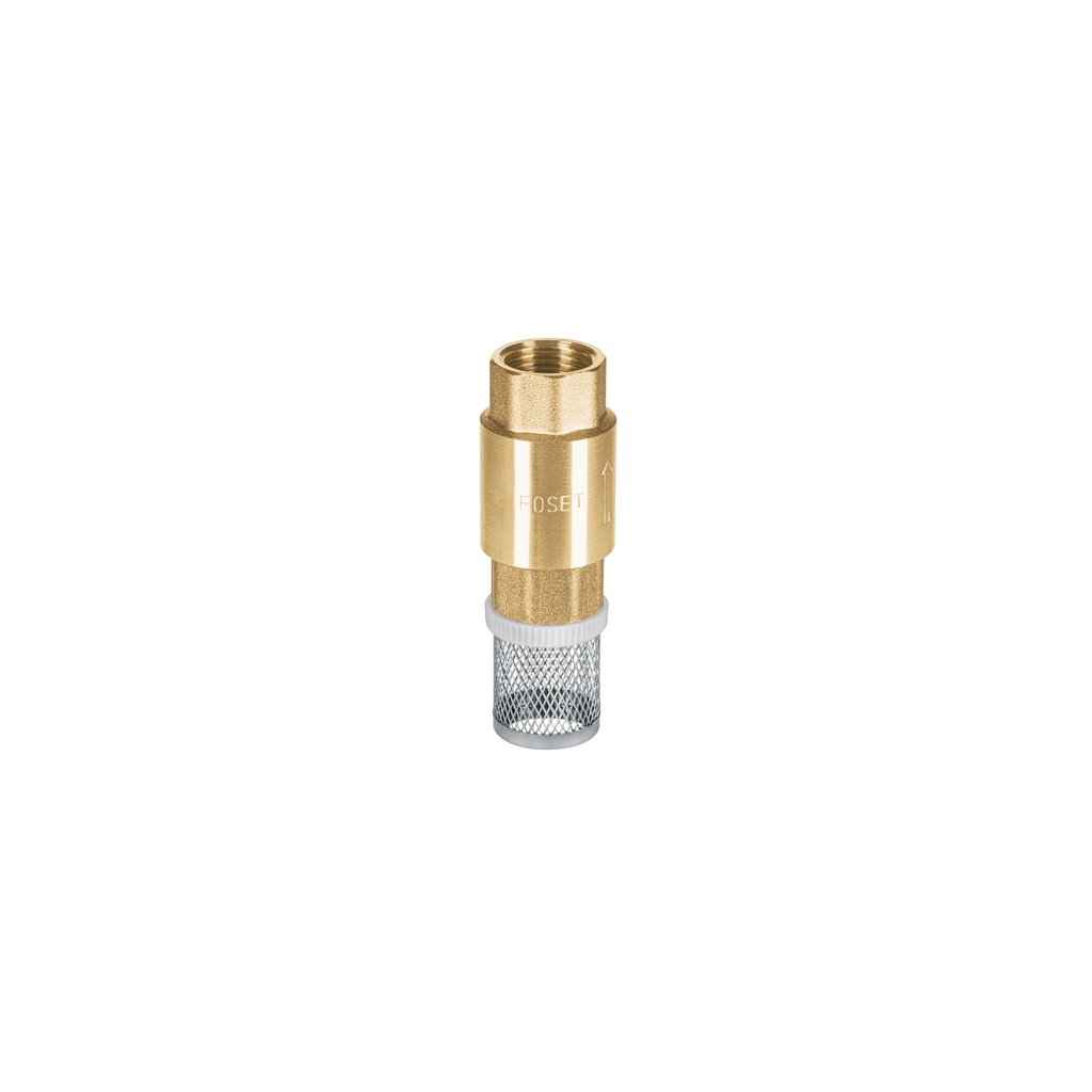 Pichancha tipo check de latón inoxidable 1/2', Foset - Pag 537