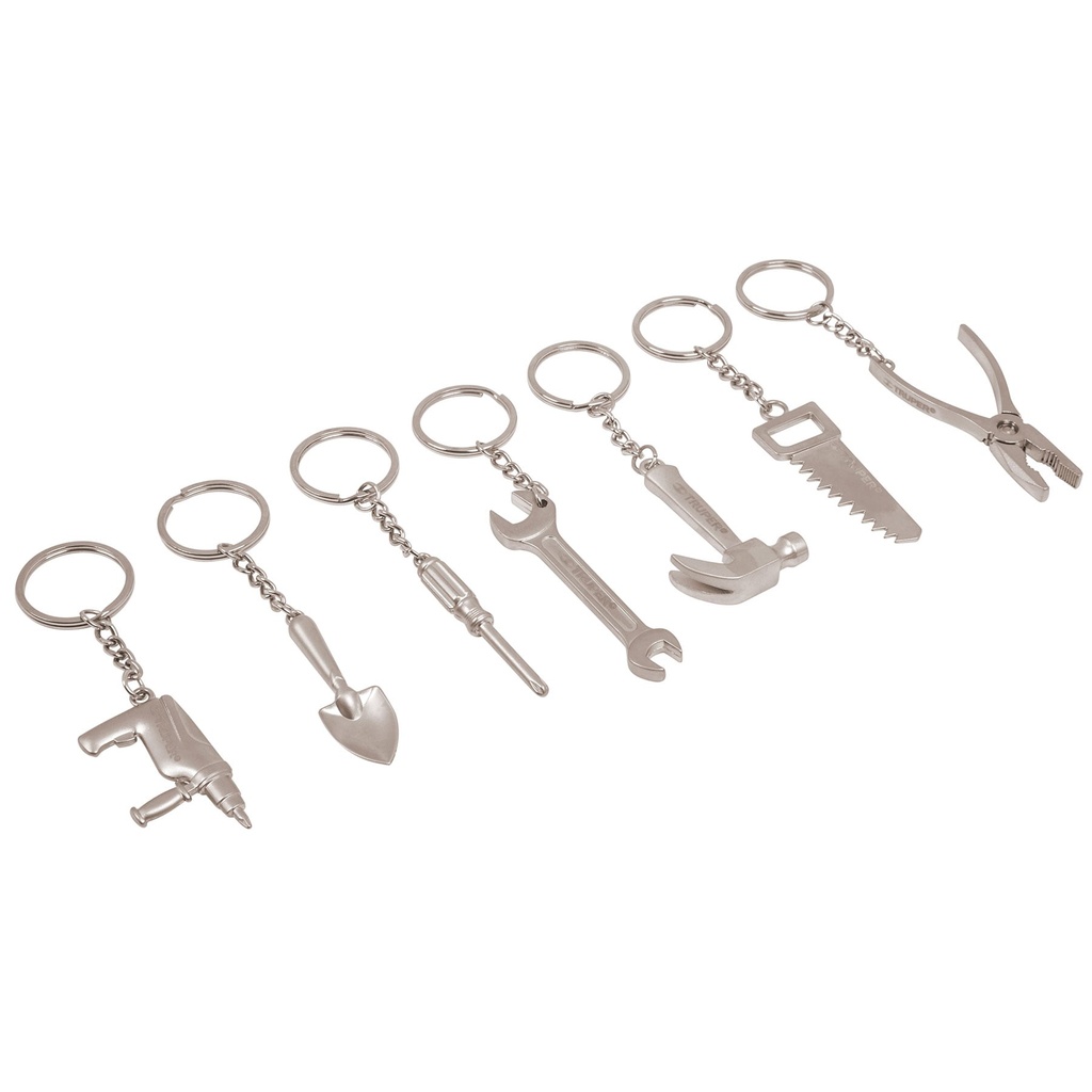 [T13337] Pieza de llavero tipo herramienta en display box con 49 pz