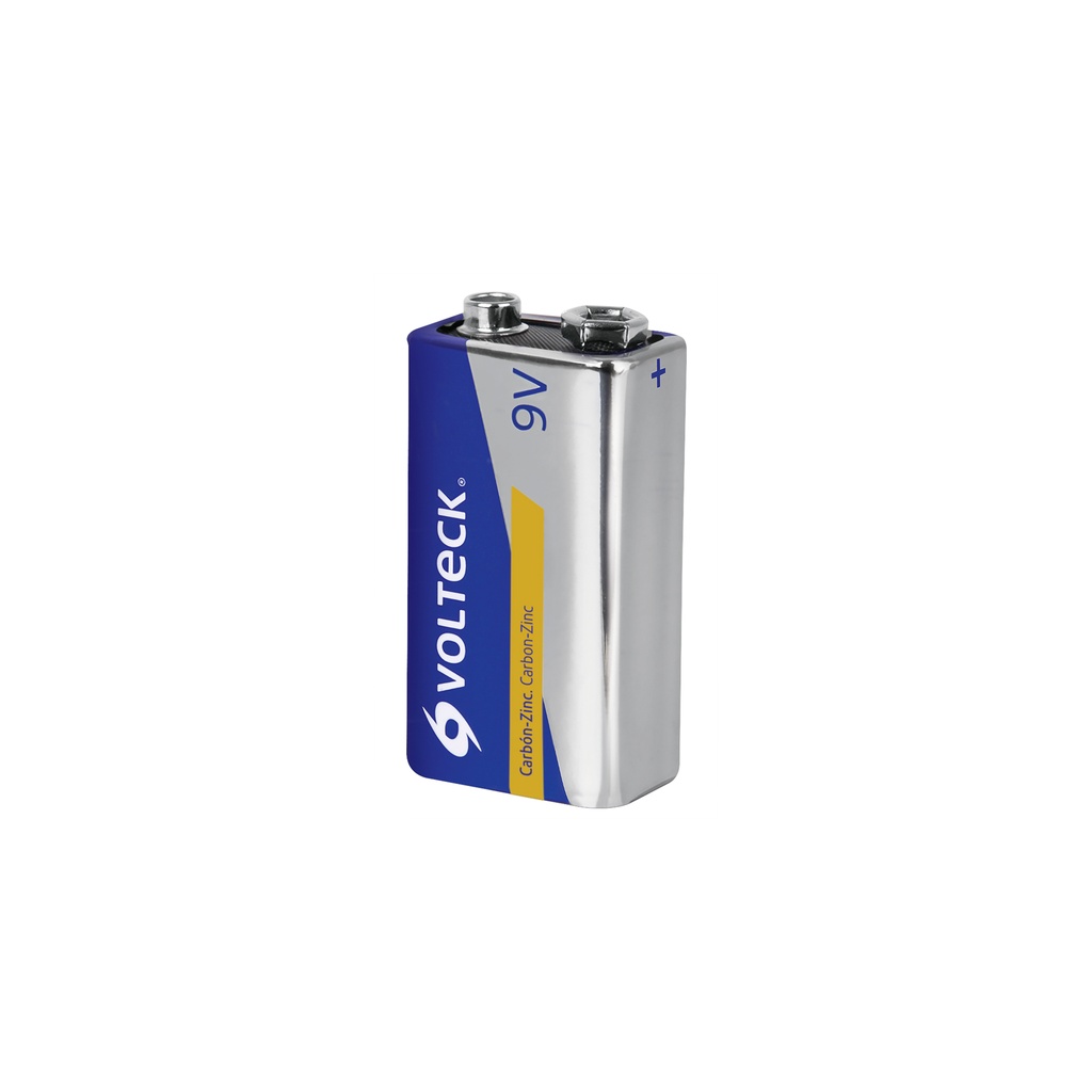 Pila zinc-carbón 9 V en blíster, Volteck