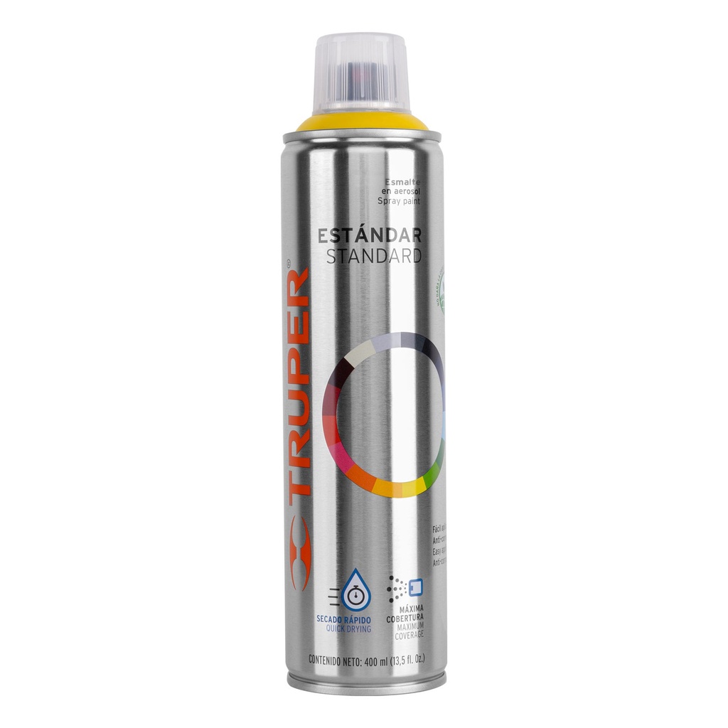 [T19049] Pintura en aerosol, amarillo canario, bote esbelto, 400 ml