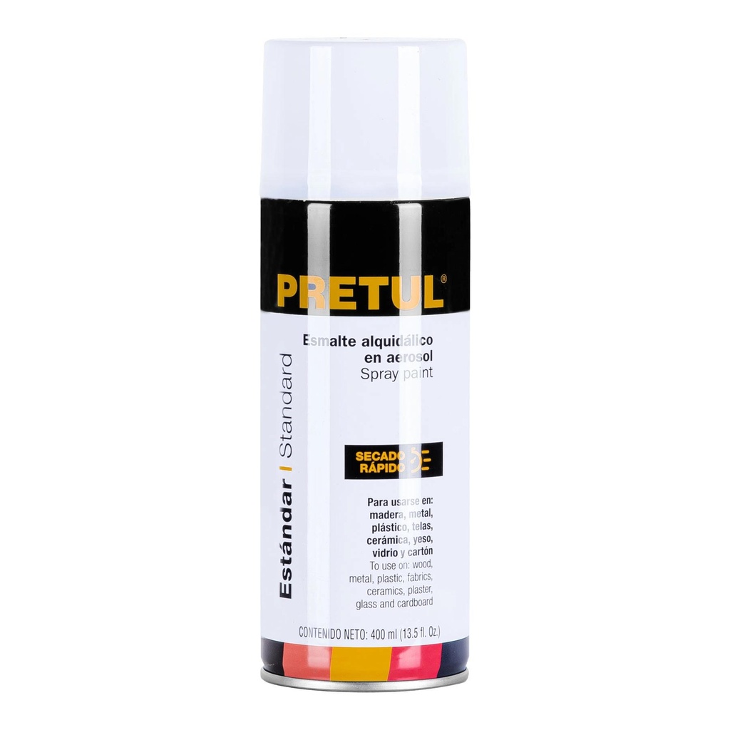 Pintura en aerosol, blanco brillante, 400ml, Pretul - Pag 396