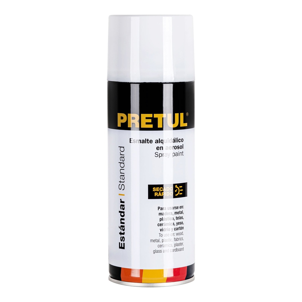 [T27175] Pintura en aerosol, blanco mate, 400 ml, Pretul
