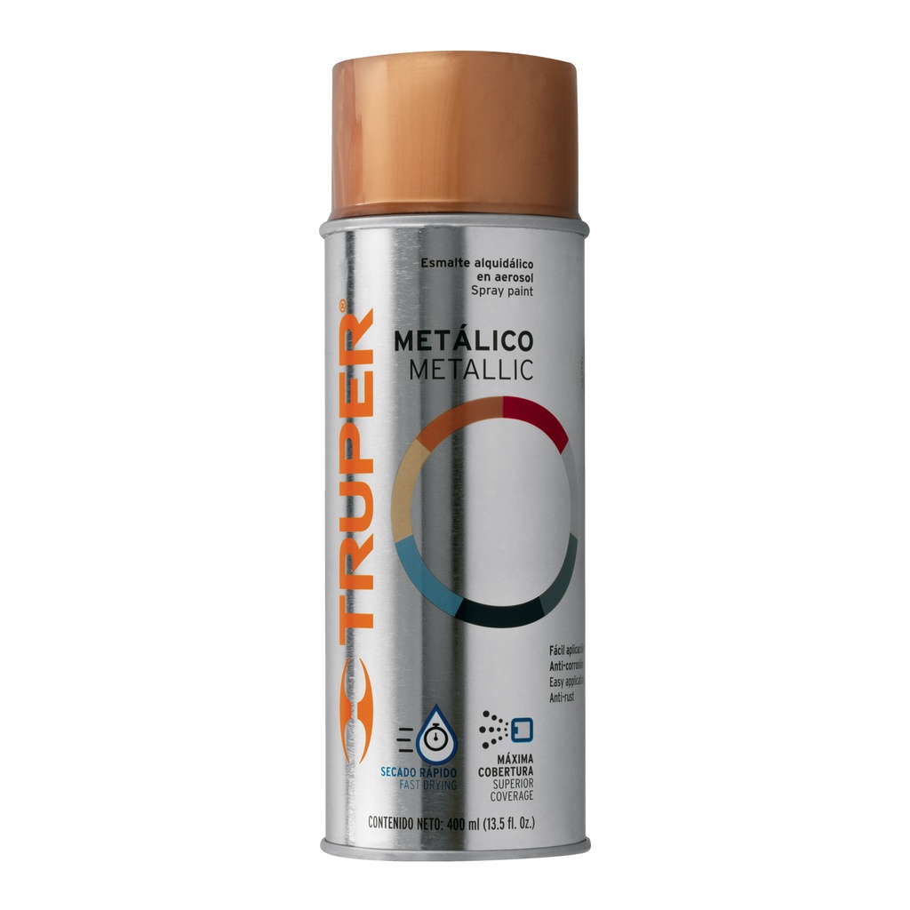 [T102846] Pintura en aerosol, cobre metálico, bote tradicional, 400 ml