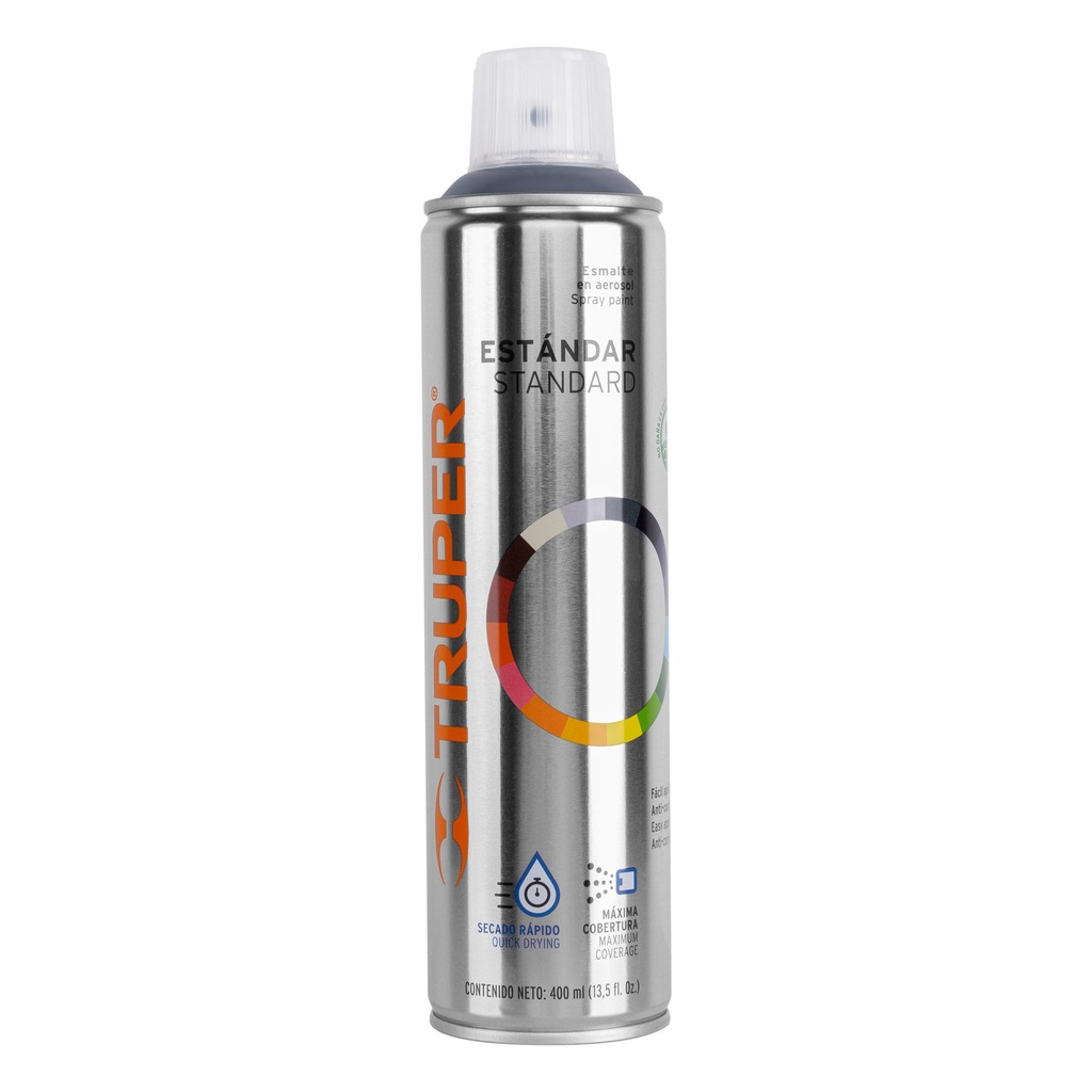 [T12733] Pintura en aerosol, gris acero, bote esbelto, 400 ml