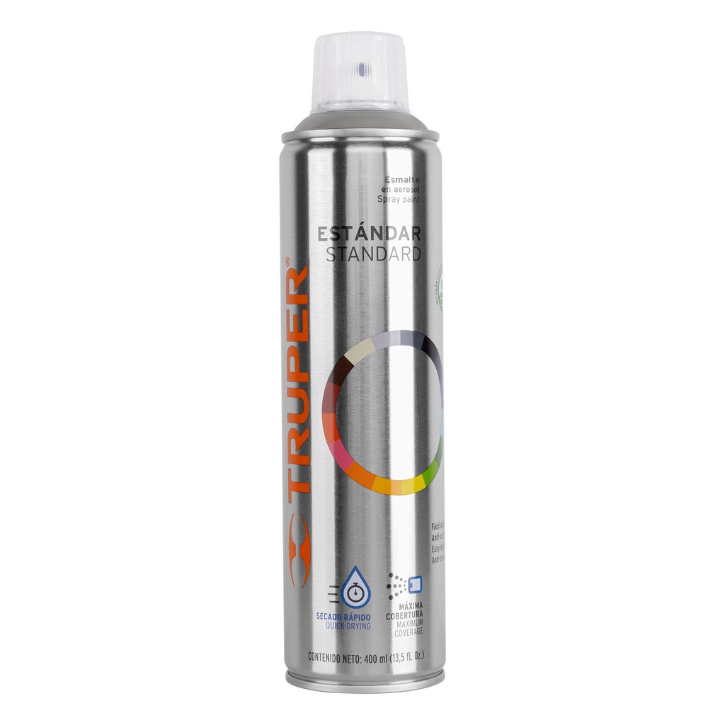 [T19045] Pintura en aerosol, gris claro, bote esbelto, 400 ml