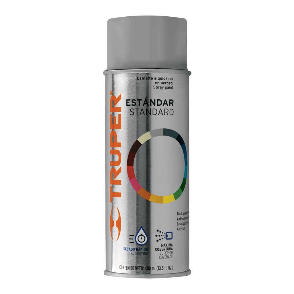 Pintura en aerosol, gris claro, bote tradicional, 400 ml