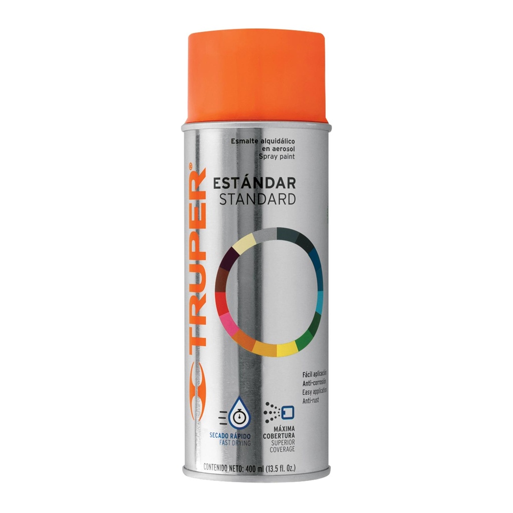 Pintura en aerosol, naranja, bote tradicional, 400 ml