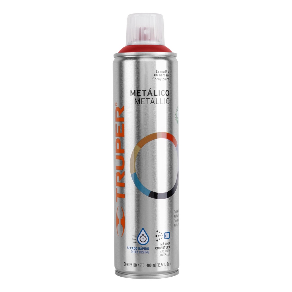 Pintura en aerosol, rojo metálico, bote esbelto, 400 ml - Pag 306